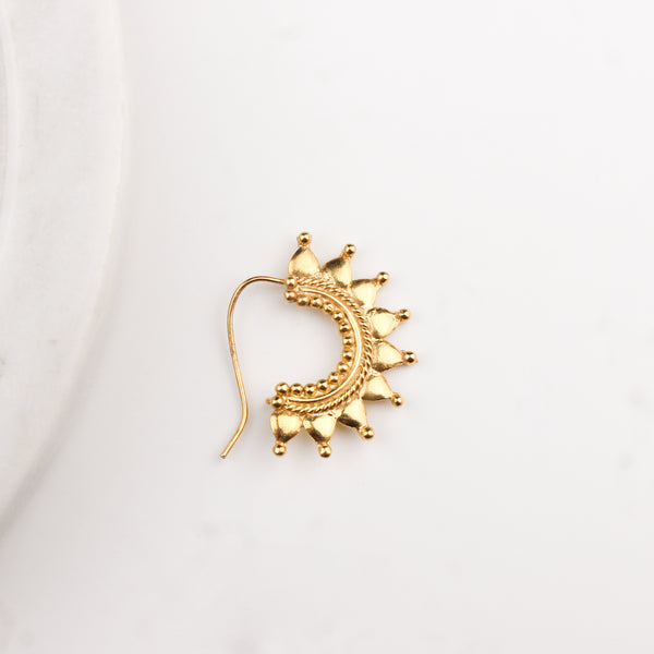 Itihaas Ghumat Nath (Left Pierced) | 22k Gold Plated