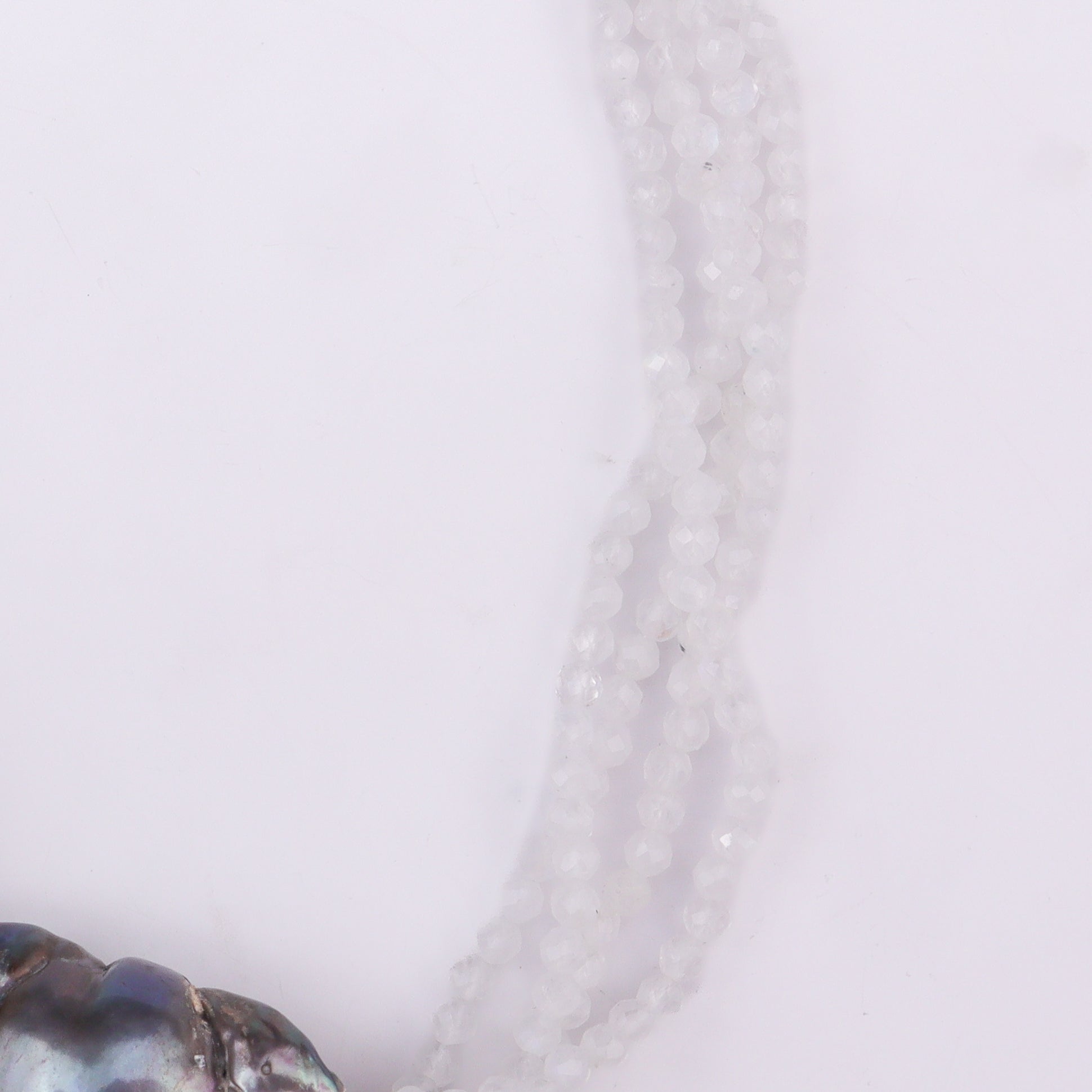 Half & Half Bracelet - Semiprecious Stones & Baroque Pearls