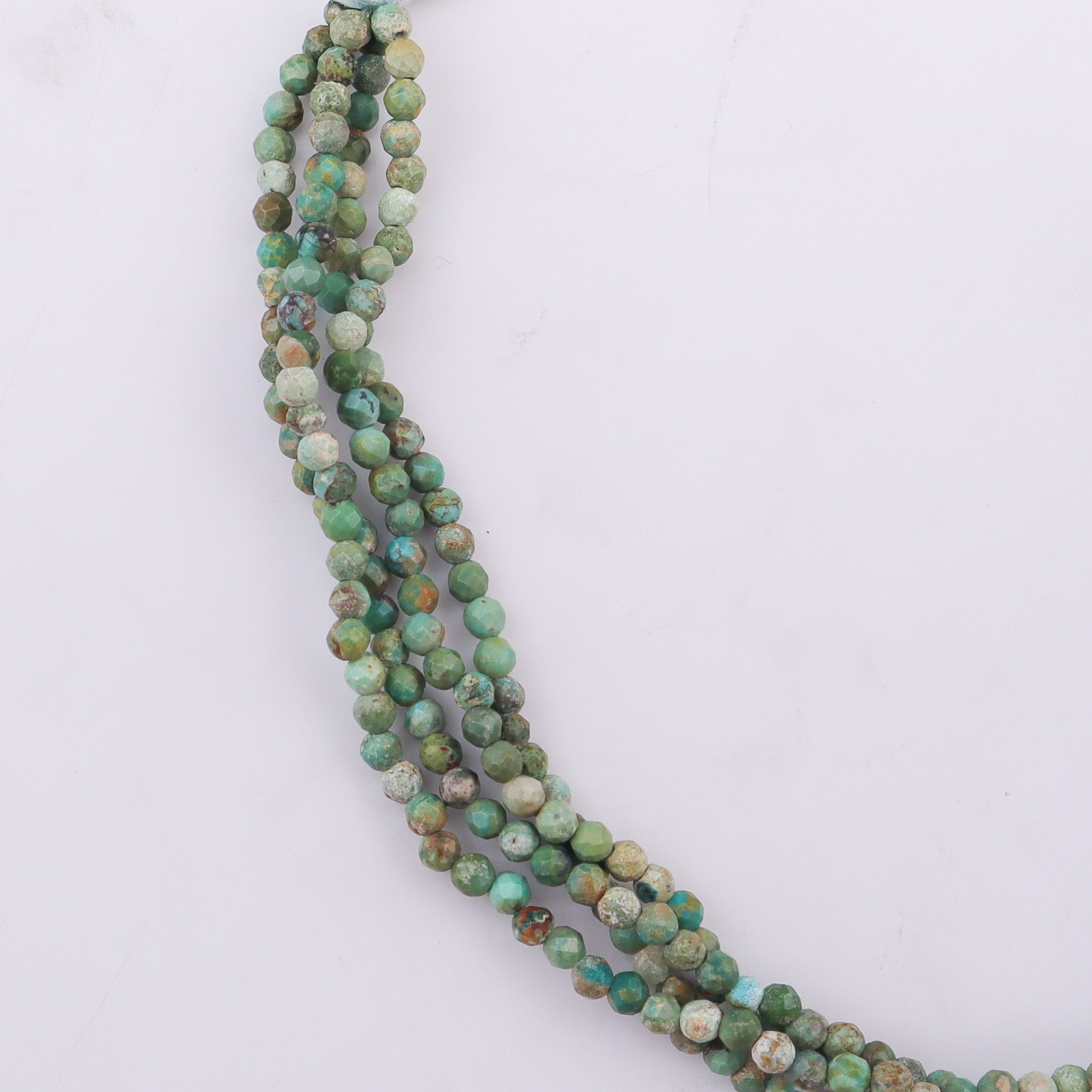 Half & Half Bracelet - Square Shaped Larimar & Firoza Stones