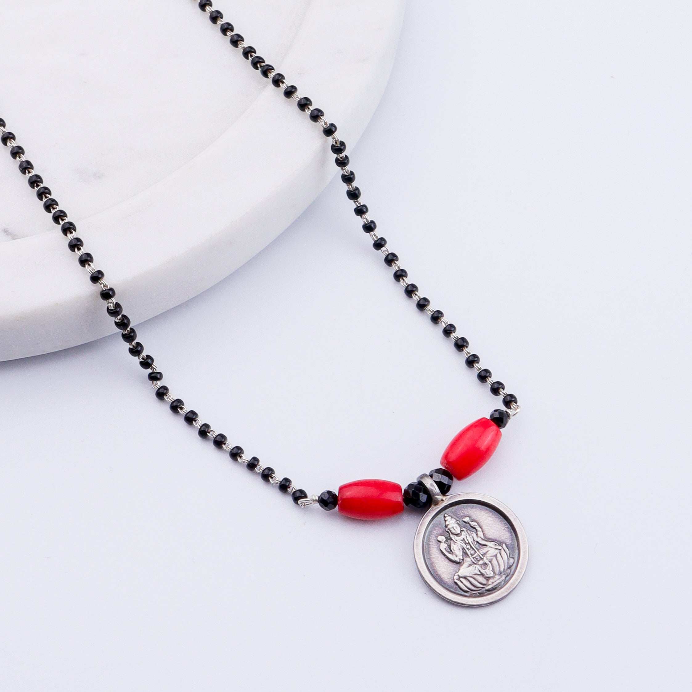 Coral Putali Mangalsutra