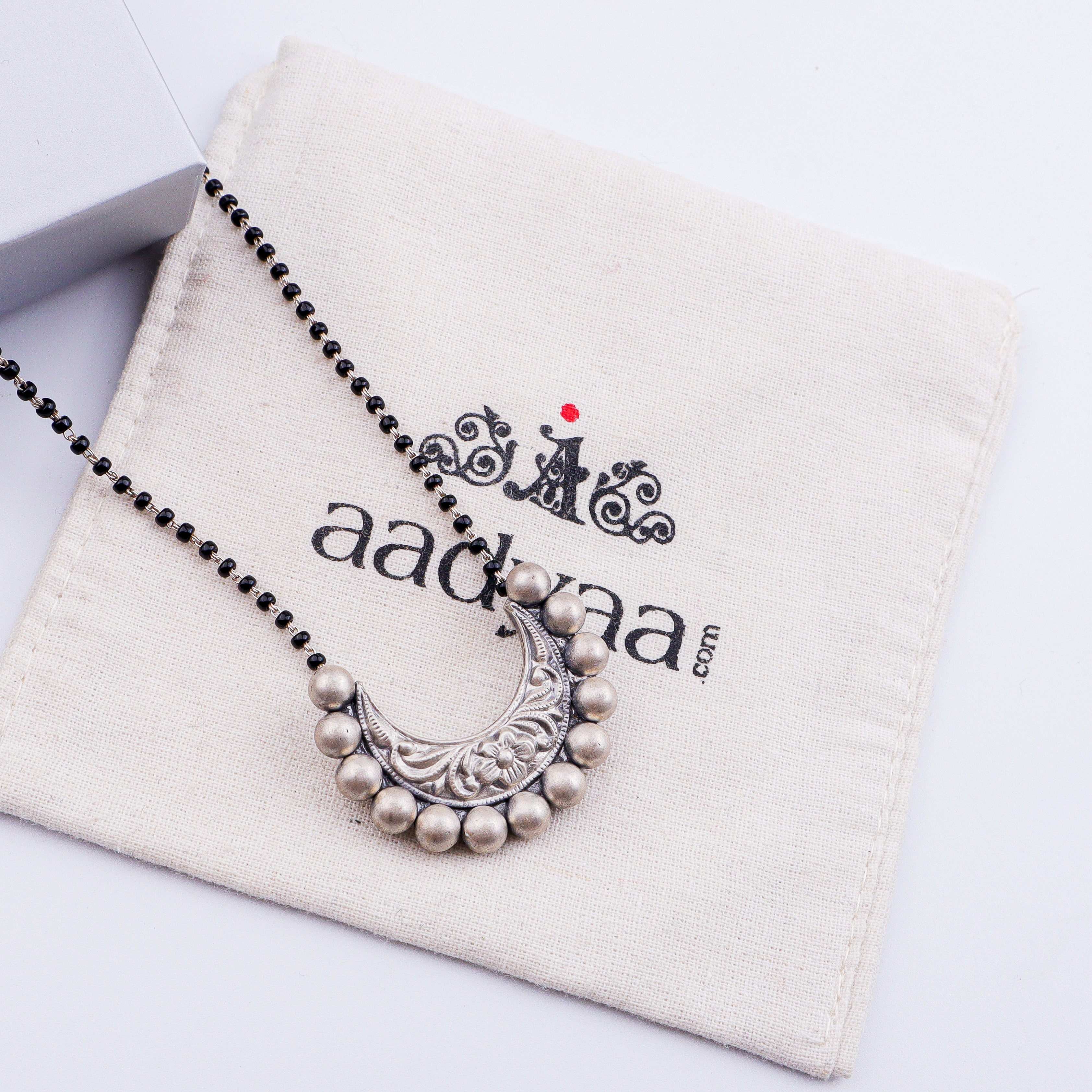 Silver Chandrakor Mangalsutra