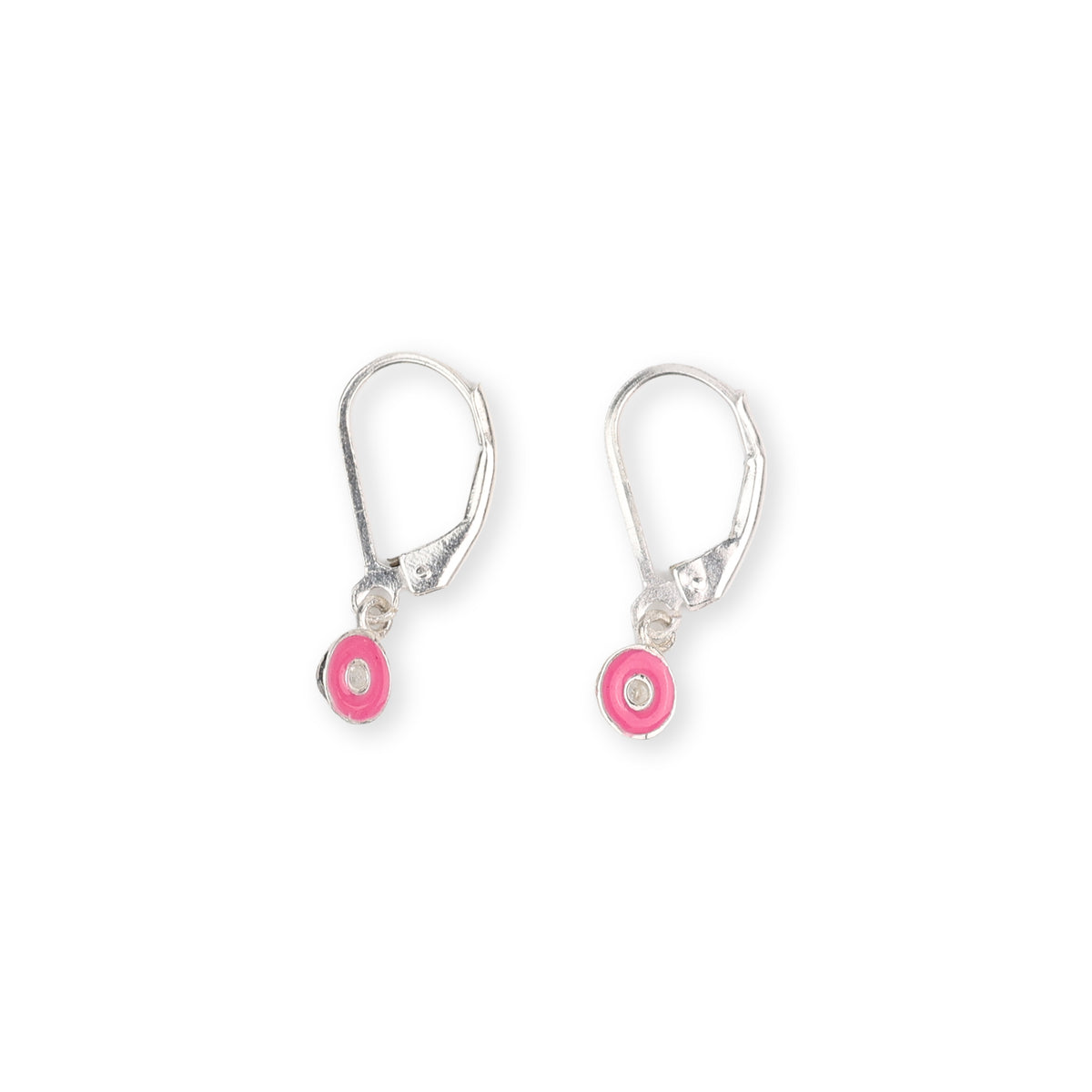 Enamel Donut Dangler Earrings