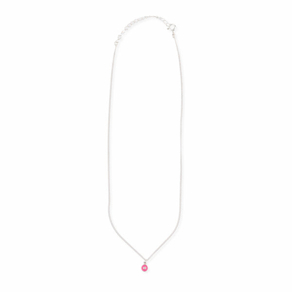 Enamel Donut Pendant Necklace