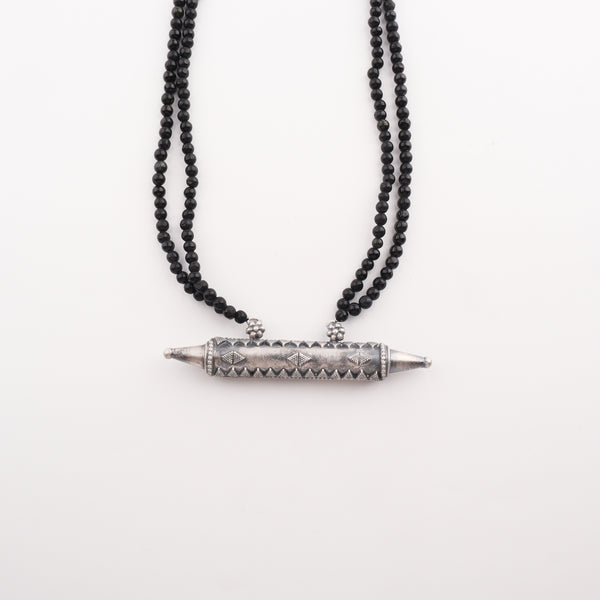 Taveej necklace with black tourmaline pendant
