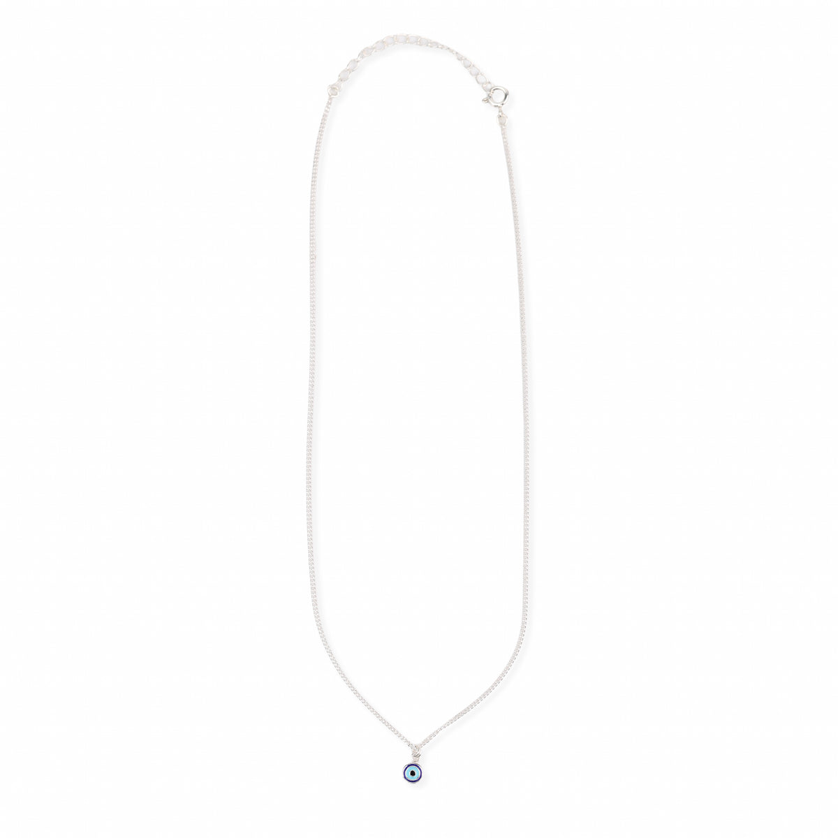 Sliver Evil Eye Necklace