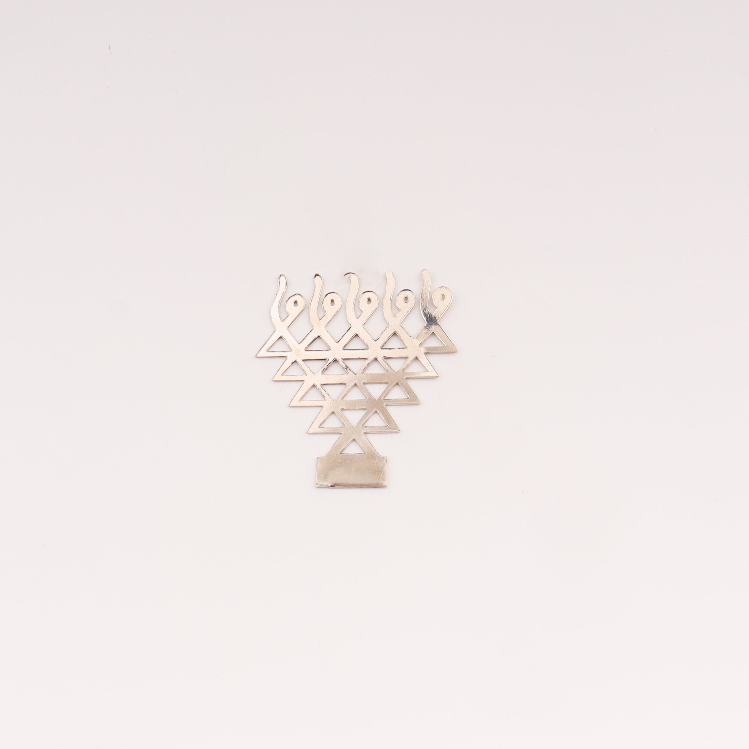 Silver Saraswati Shadow Diya