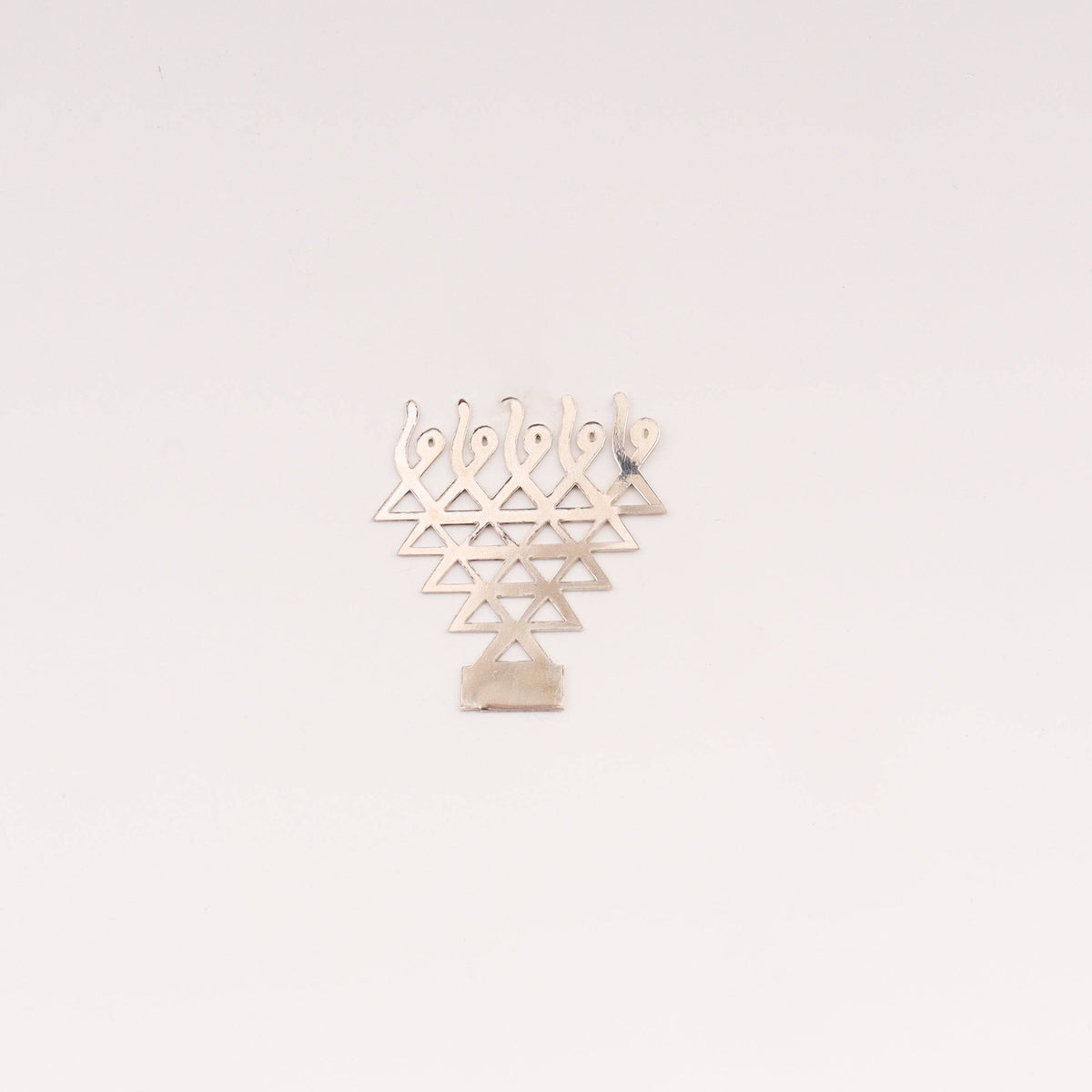 Silver Saraswati Shadow Diya for home decor