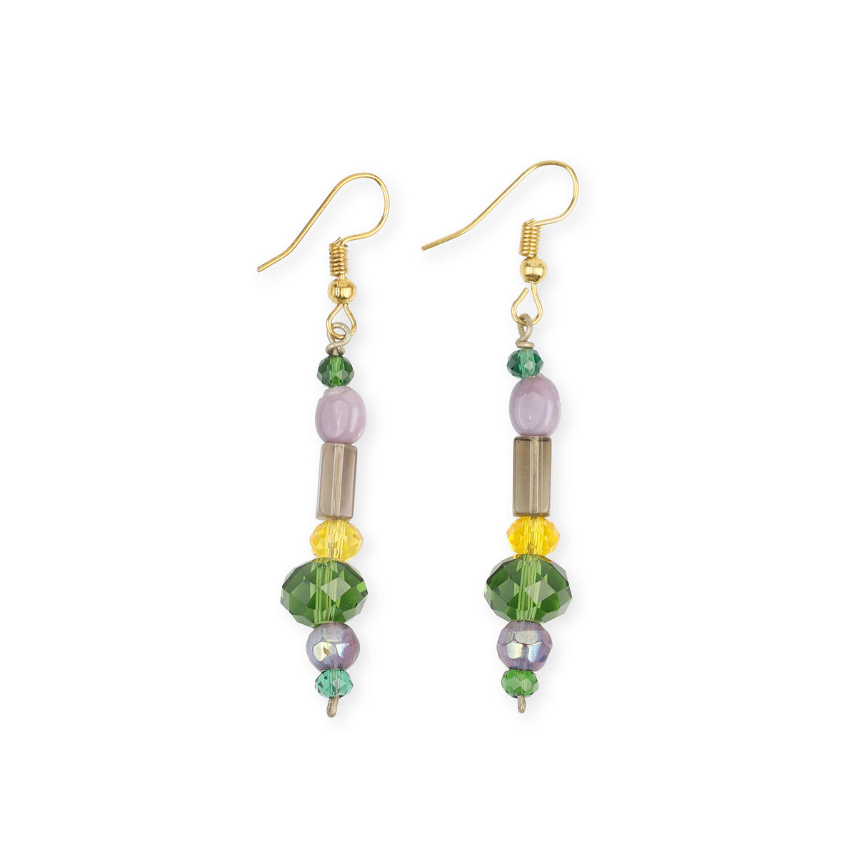 Multicolour Glass Bead Earrings