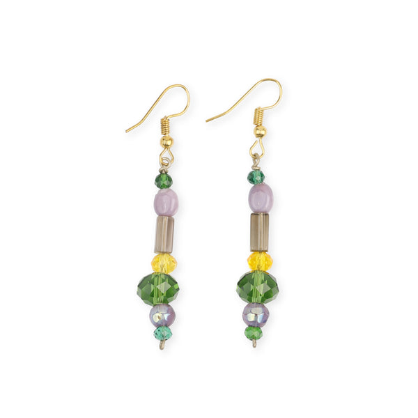 Multicolour Glass Bead Earrings