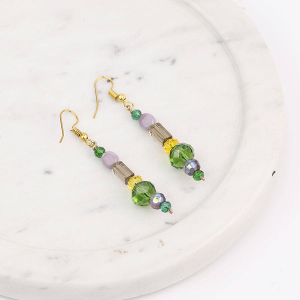 Multicolour Glass Bead Earrings