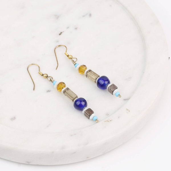 Multicolour Glass Bead Earrings