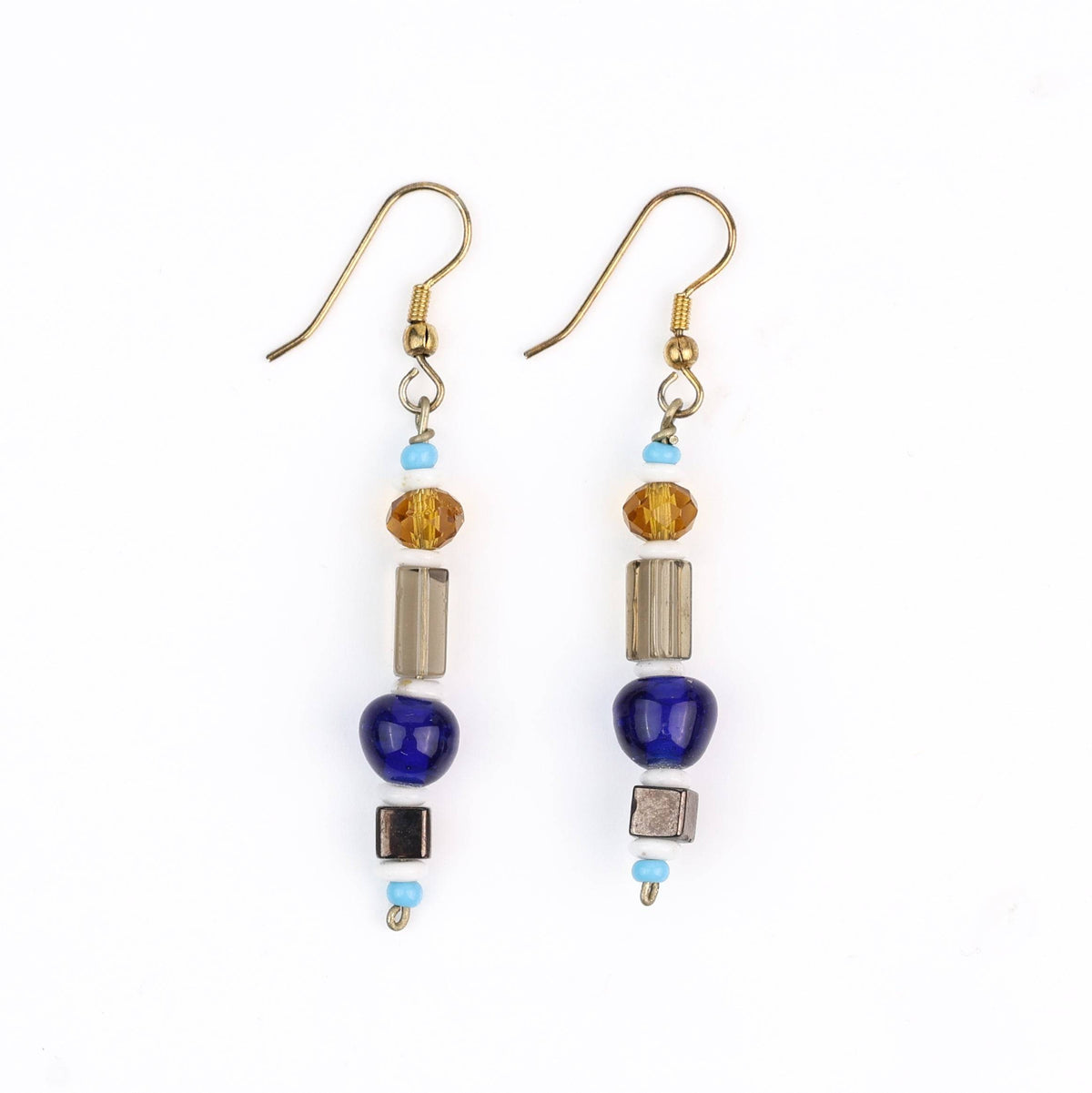 Multicolour Glass Bead Earrings