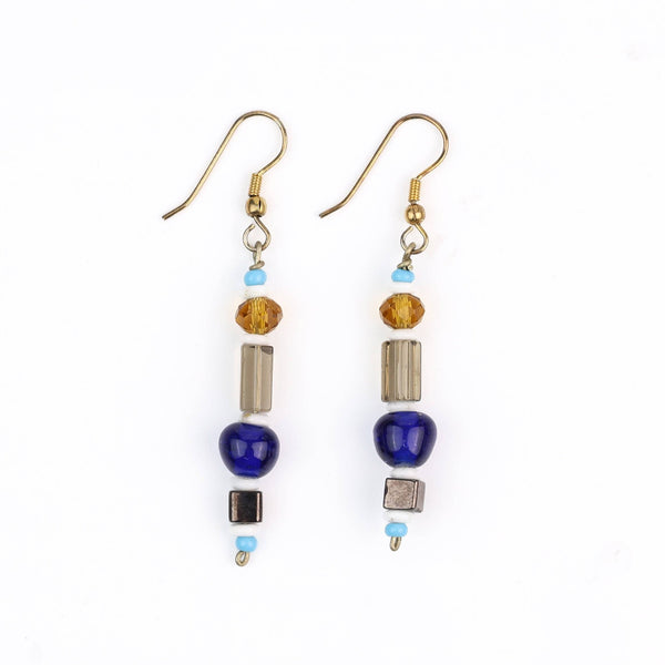 Multicolour Glass Bead Earrings