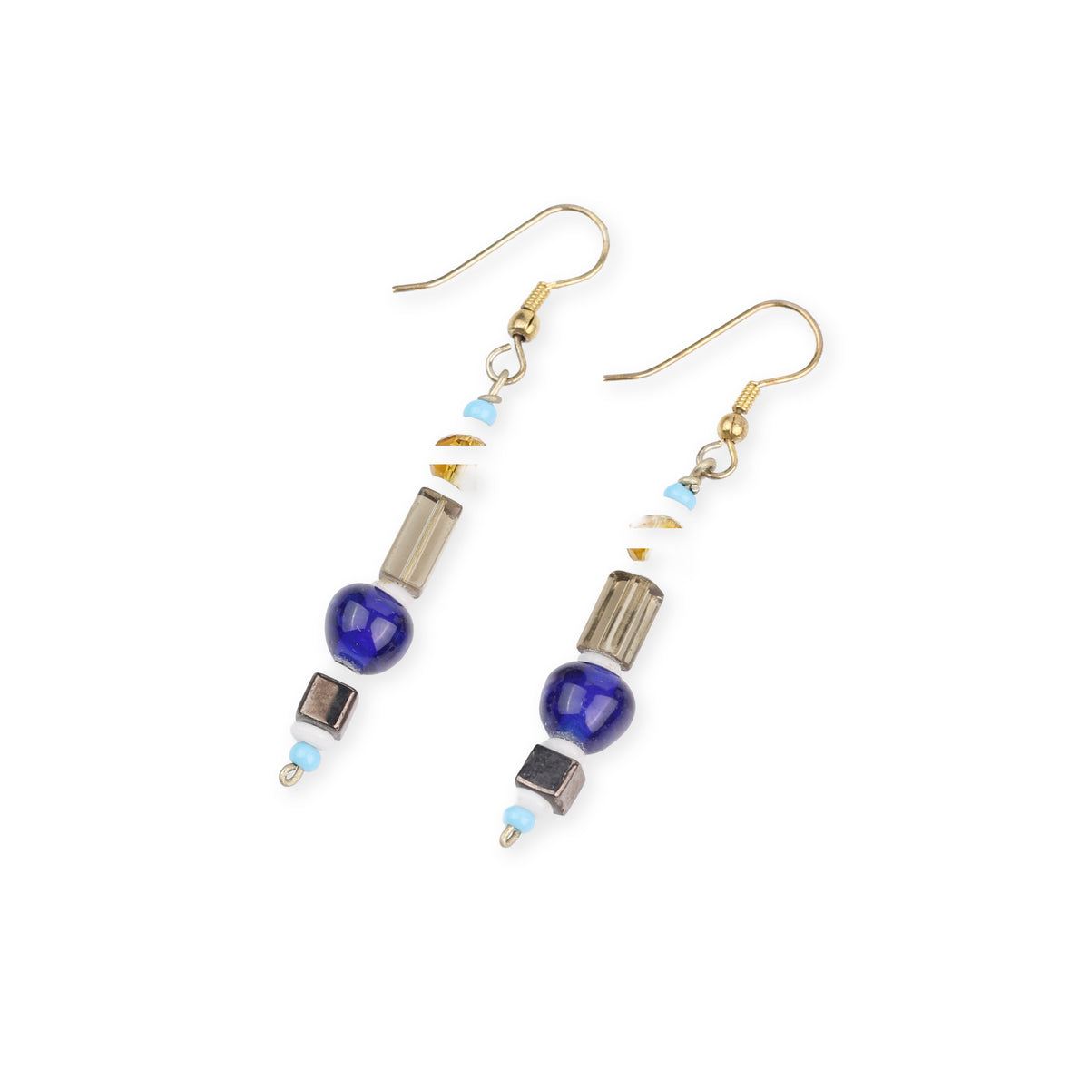 Multicolour Glass Bead Earrings