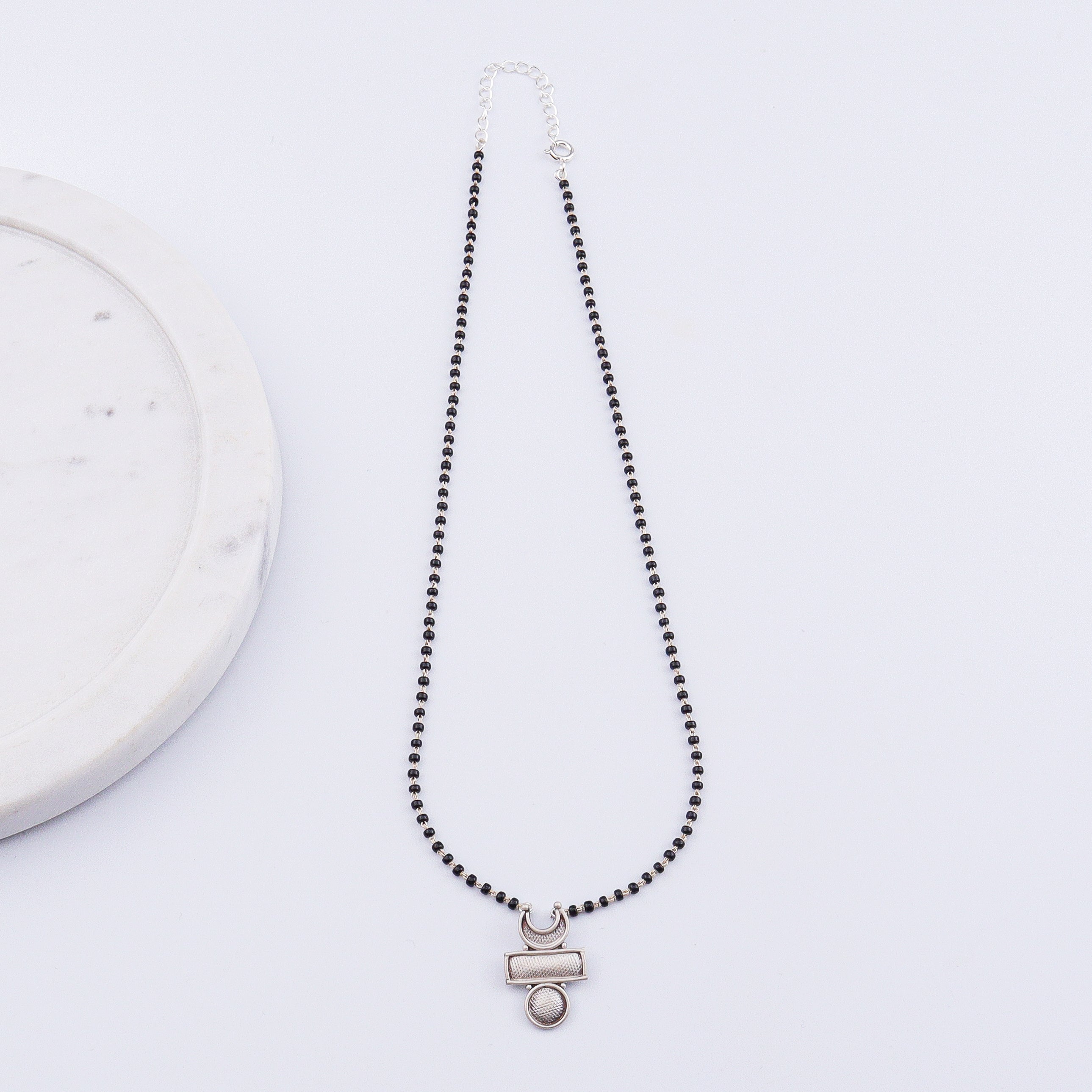 Maharashtrian Chandrakor Tikli Mangalsutra | 92.5 Silver