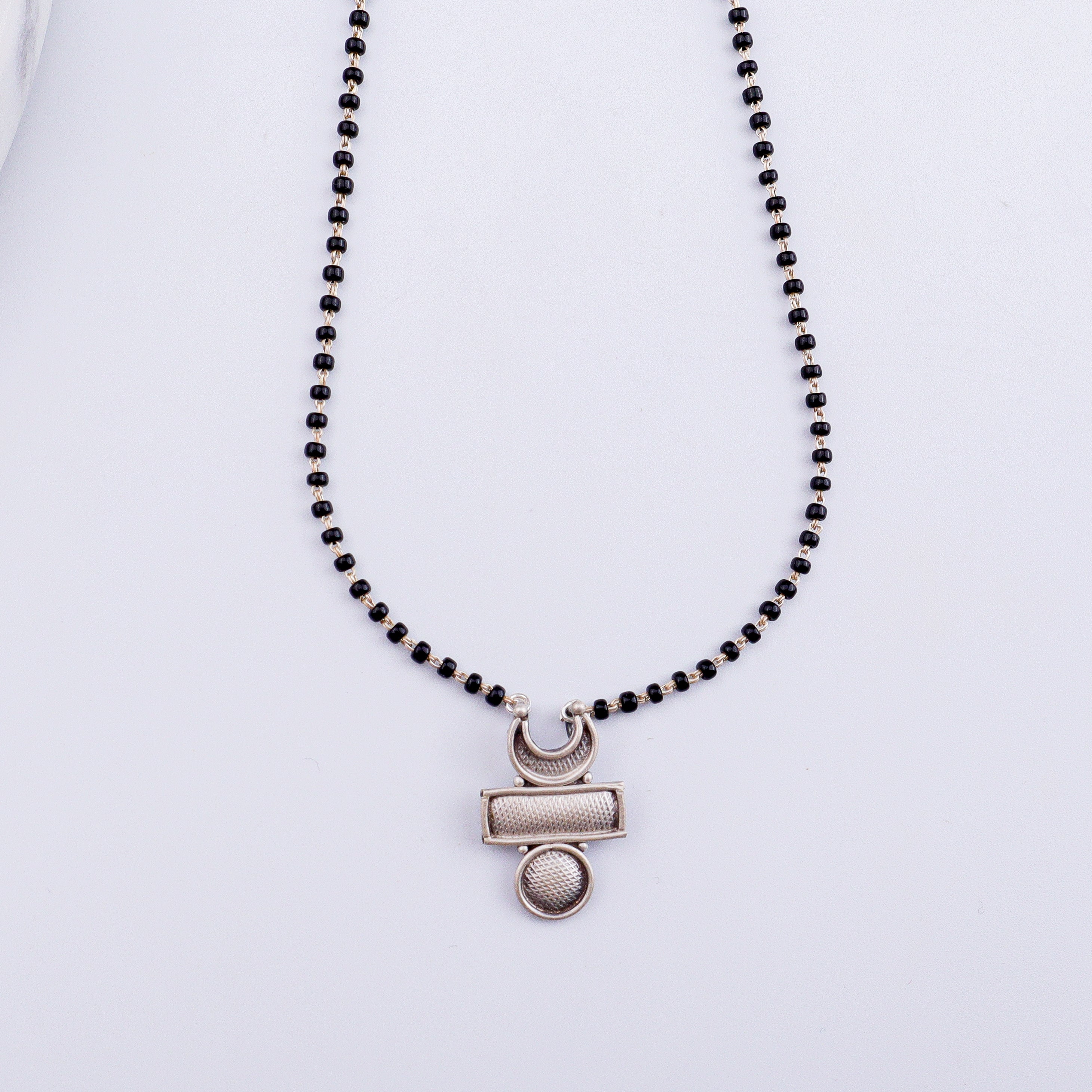 Maharashtrian Chandrakor Tikli Mangalsutra | 92.5 Silver