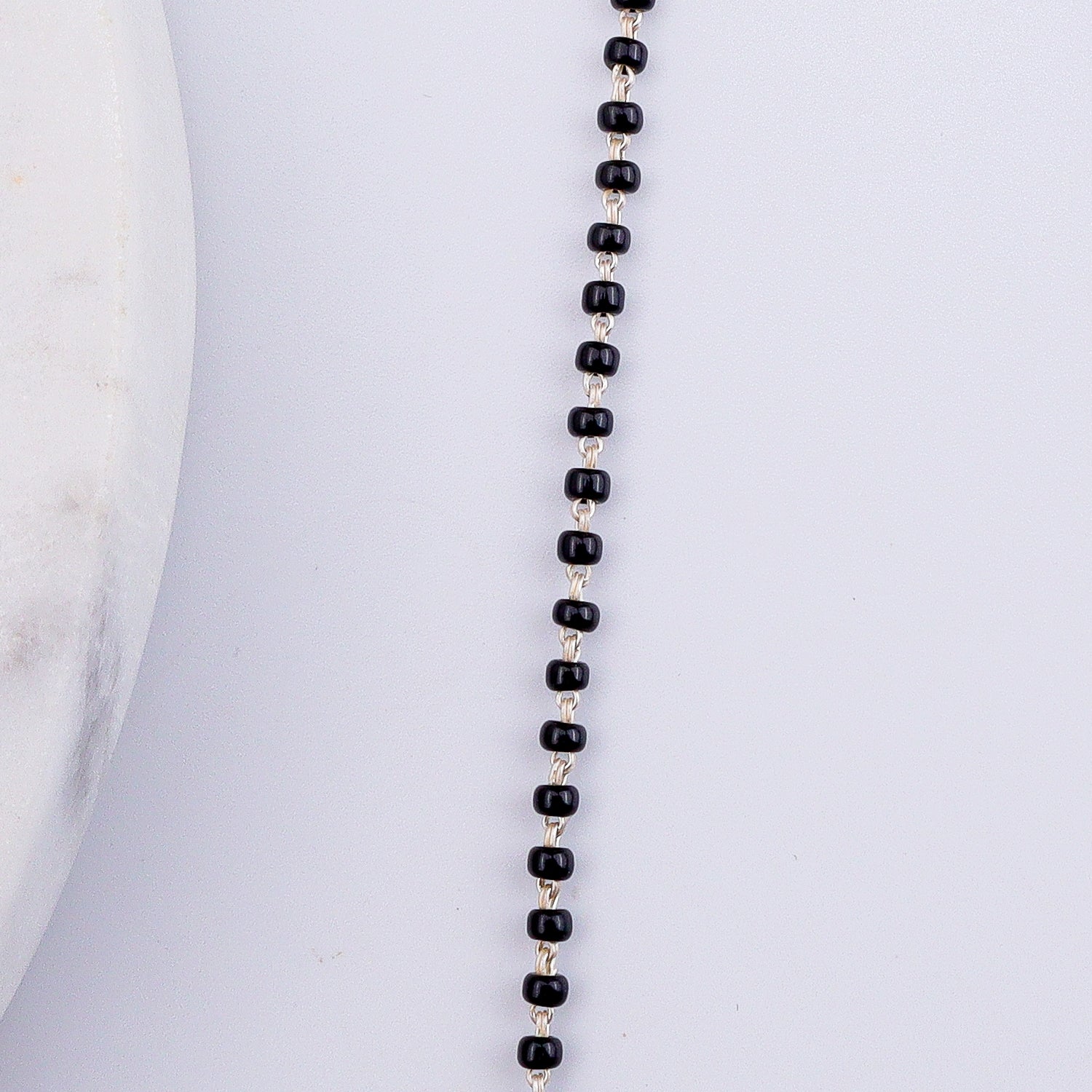 Big CZ Flower Mangalsutra Set | 92.5 Sterling Silver