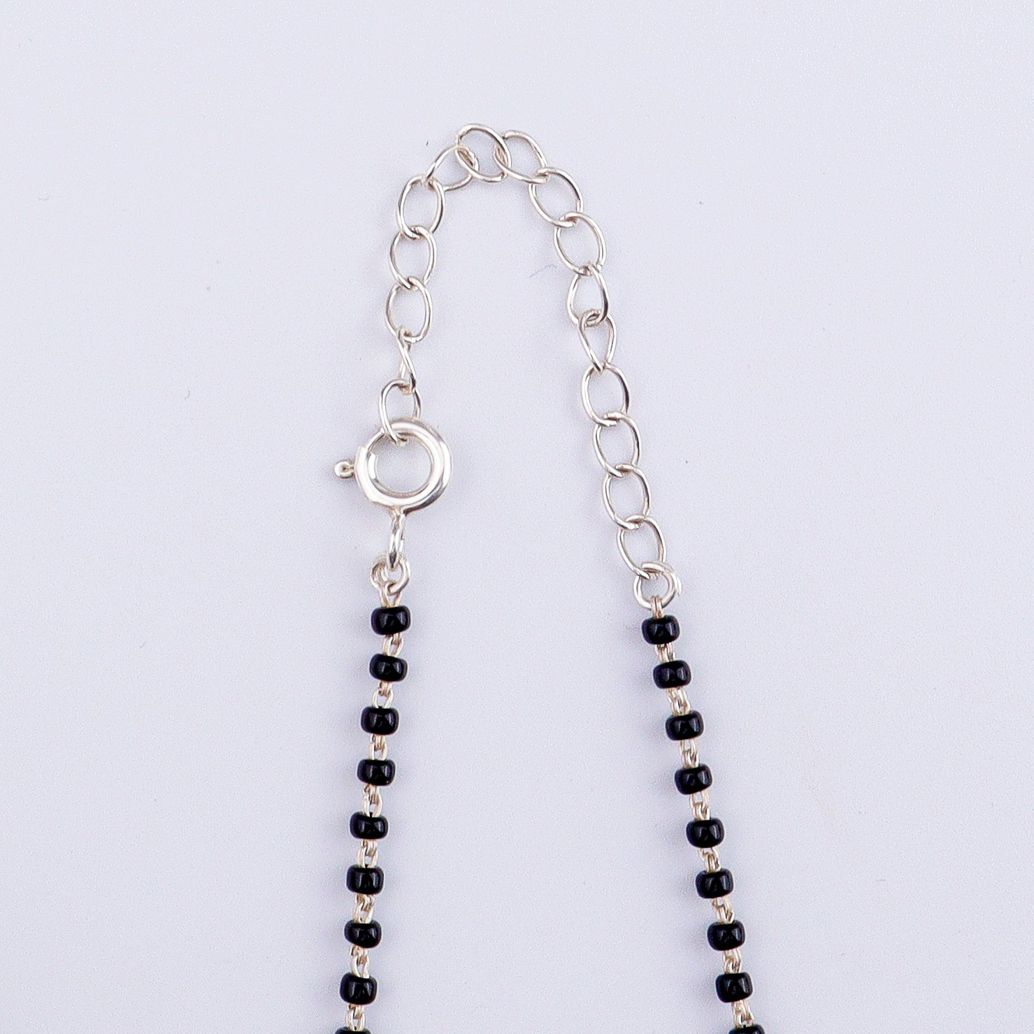Big CZ Flower Mangalsutra Set | 92.5 Sterling Silver