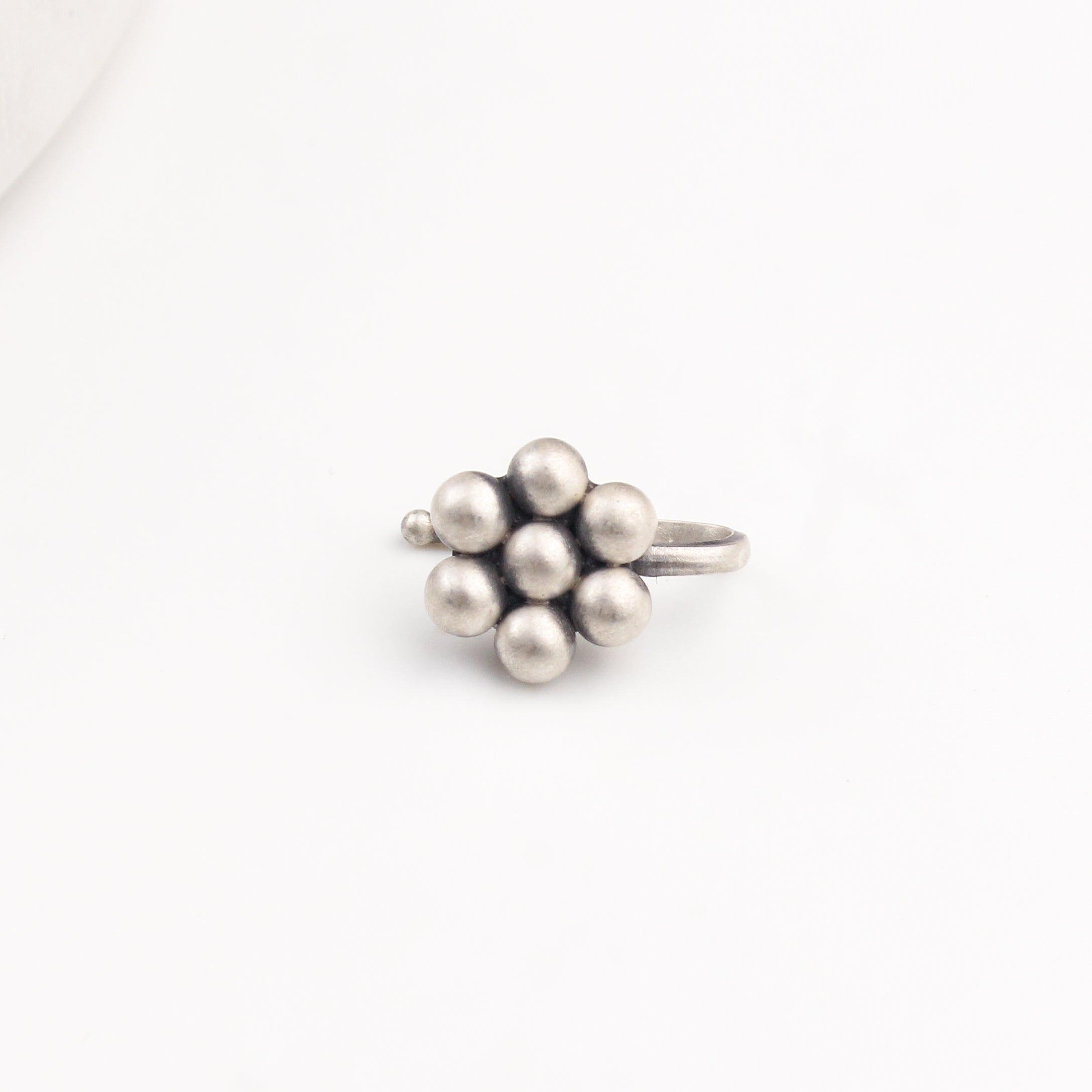 Itihaas Kudi Nose pin (Clip on) | 92.5 Silver