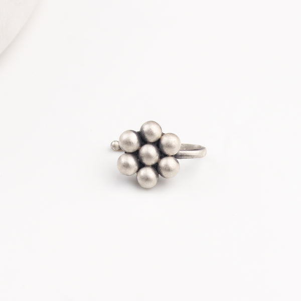 Itihaas Kudi Nose pin (Clip on) | 92.5 Silver