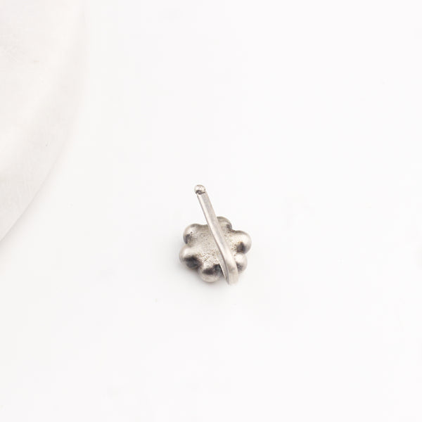 Itihaas Kudi Nose pin (Clip on) | 92.5 Silver