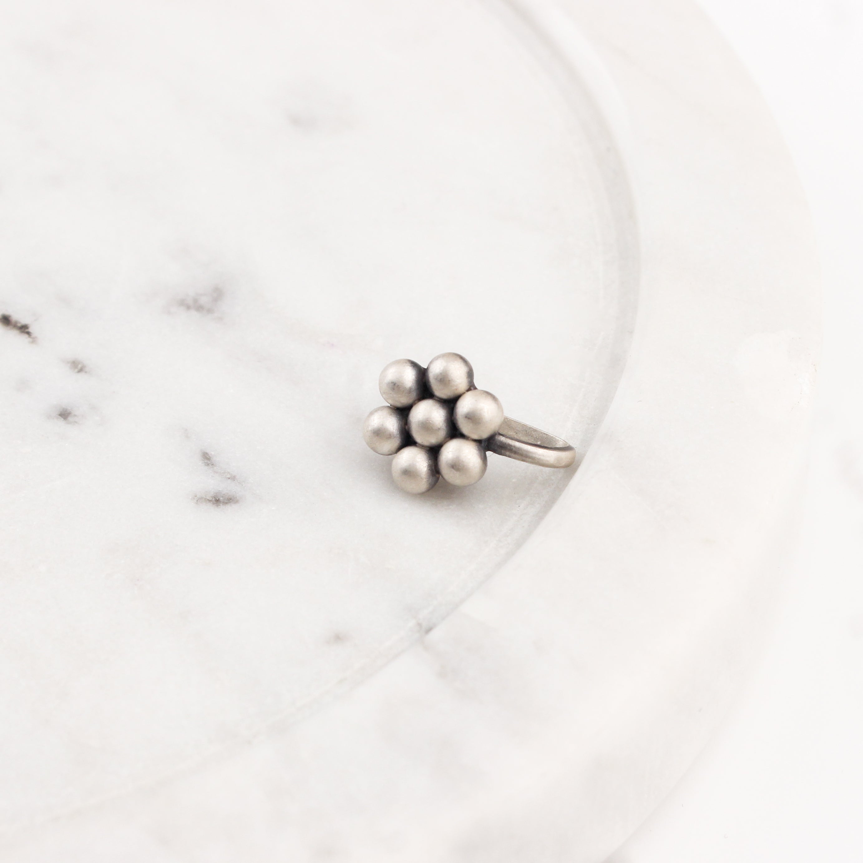 Itihaas Kudi Nose pin (Clip on) | 92.5 Silver