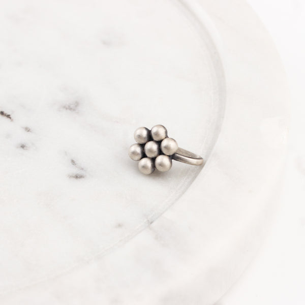 Itihaas Kudi Nose pin (Clip on) | 92.5 Silver