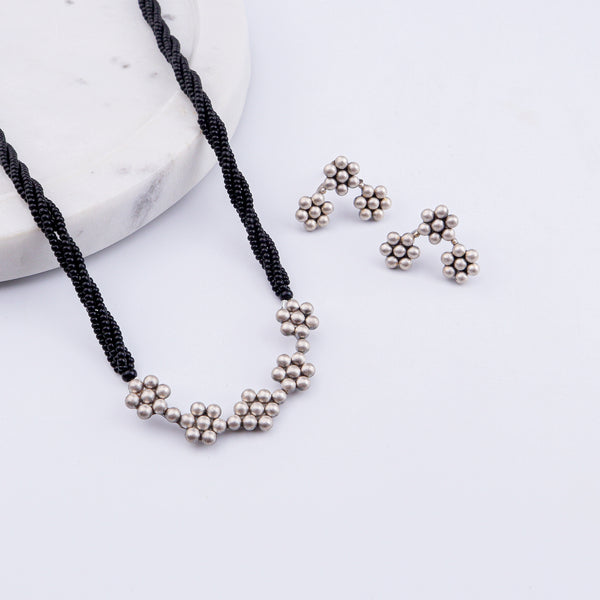 Kudi Basket Long Mangalsutra with Earrings