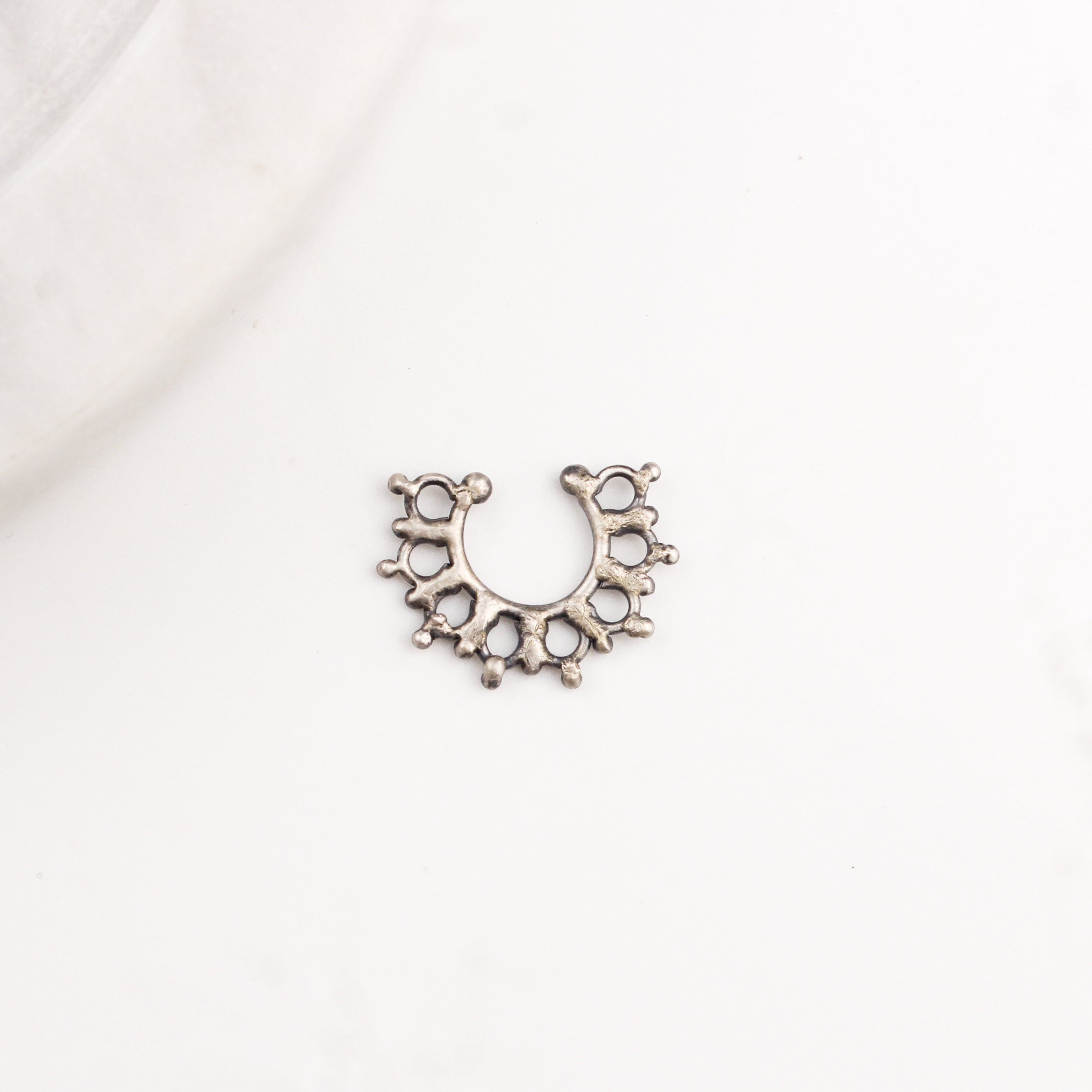 Filigree Nose Ring / Septum Ring (Clip On)