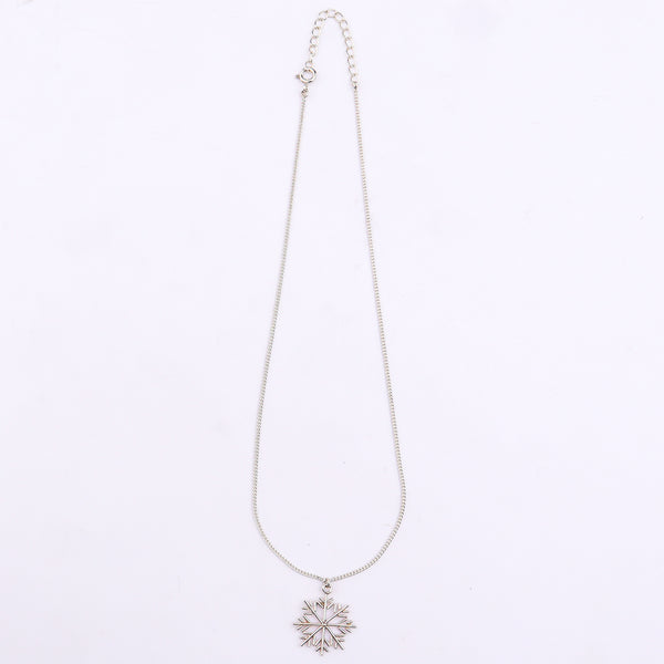 Sliver Snowflake Necklace