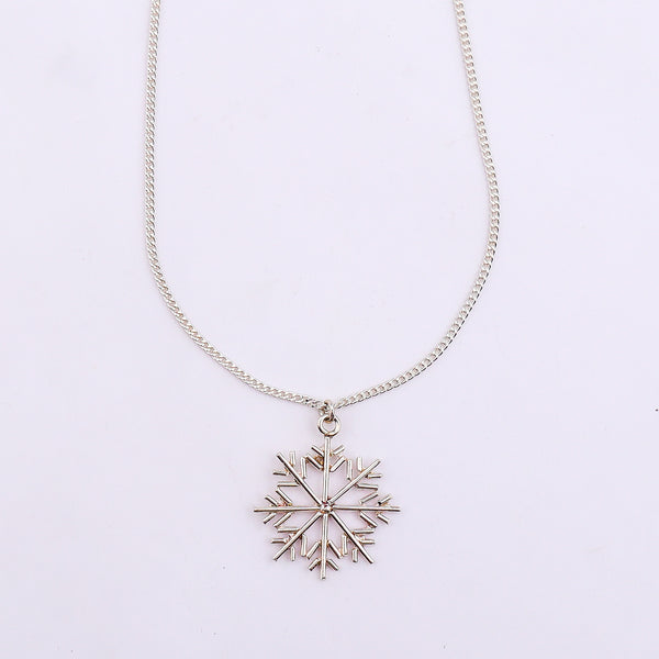 Sliver Snowflake Necklace