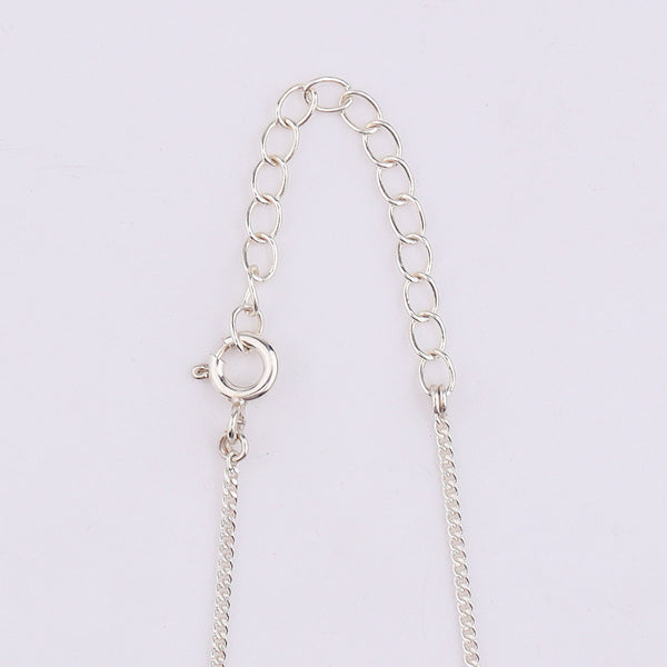 Silver chain with snowflake pendant