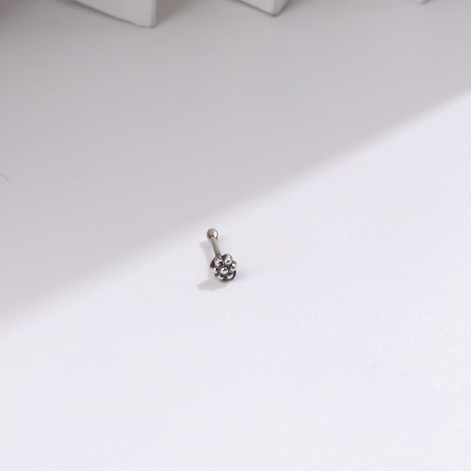 Tiny Kudi Nose Pin | 92.5 Silver