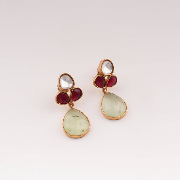 Close-up of 22K Gold-Plated Fashion Set showcasing intricate detailing, fine craftsmanship, and rich 22K gold plating