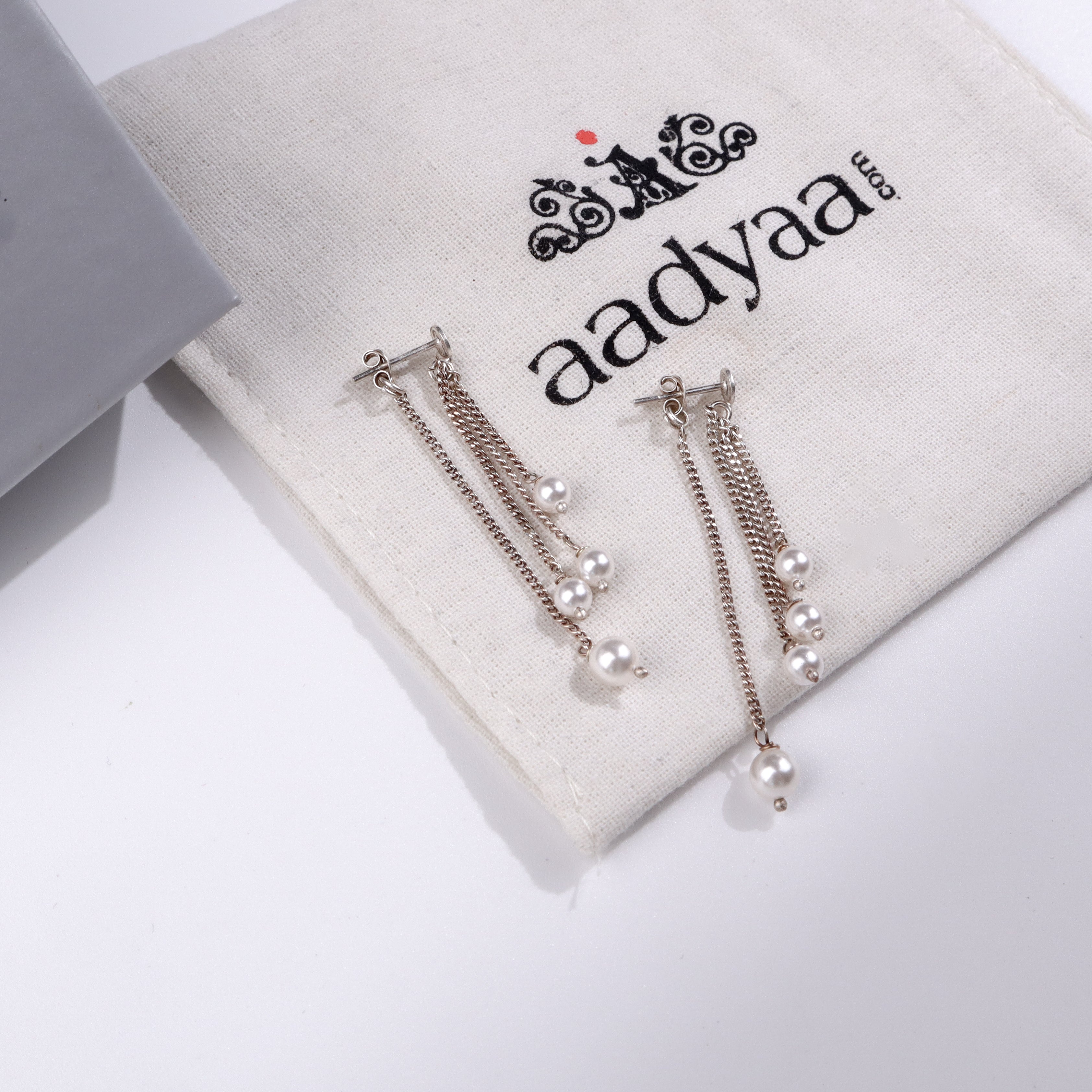 Pearl Trinkets : Layered dangler. Minimal , everyday wear design