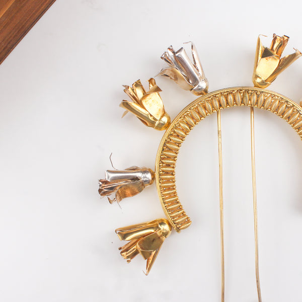 Chapha Veni (Hair Accessory) | 92.5 Silver | 22K Gold Plated (Made to Order)