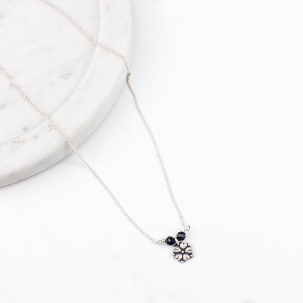 Mogra Motif Chain Mangalsutra | 92.5 Sterling Silver