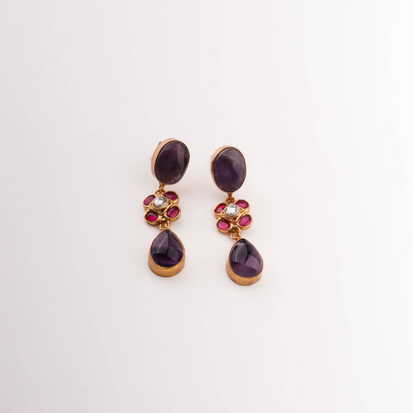 Close-up of 22K Gold-Plated Fashion Set showcasing intricate detailing, fine craftsmanship, and rich 22K gold plating