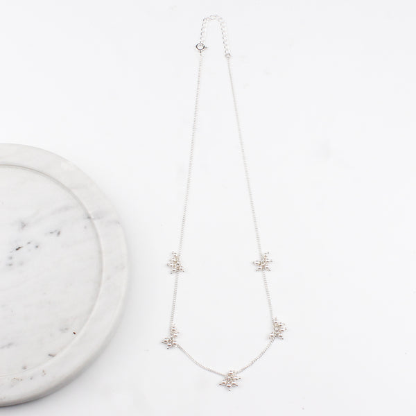 Silver Baby Necklace with Pearls