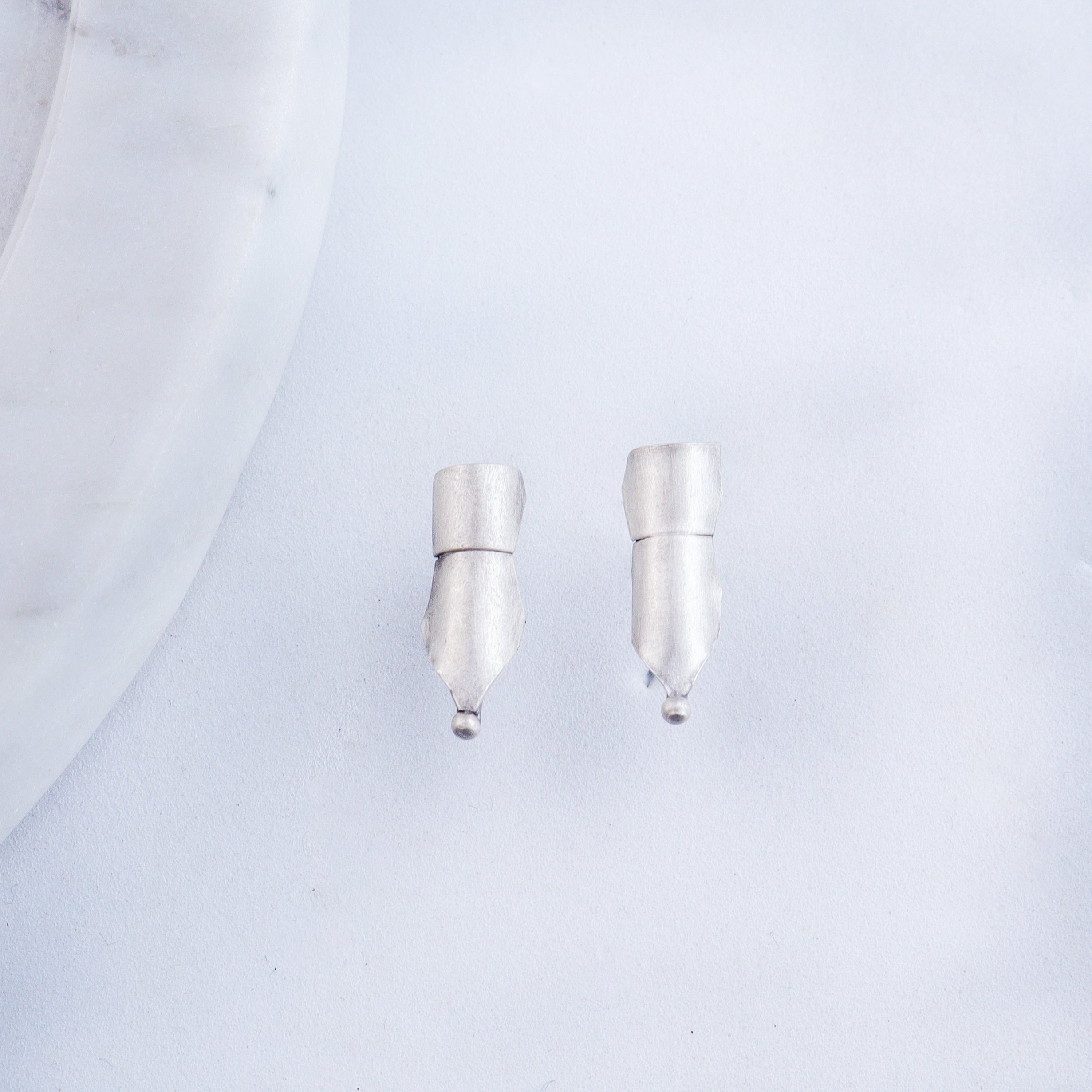 Silver Nib Earrings