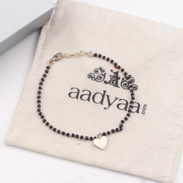 Silver Charm Mangalsutra bracelet