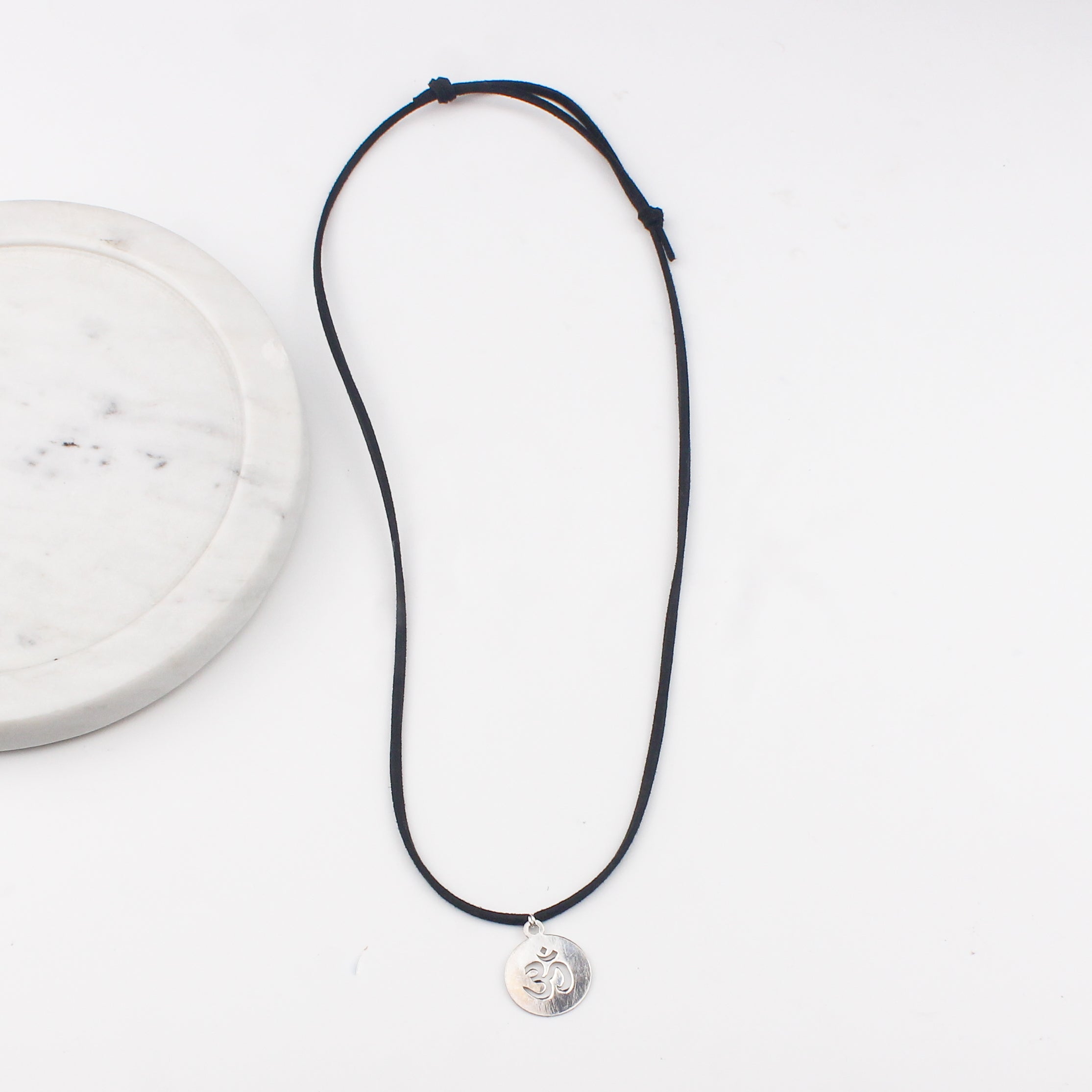 Silver Om Necklace