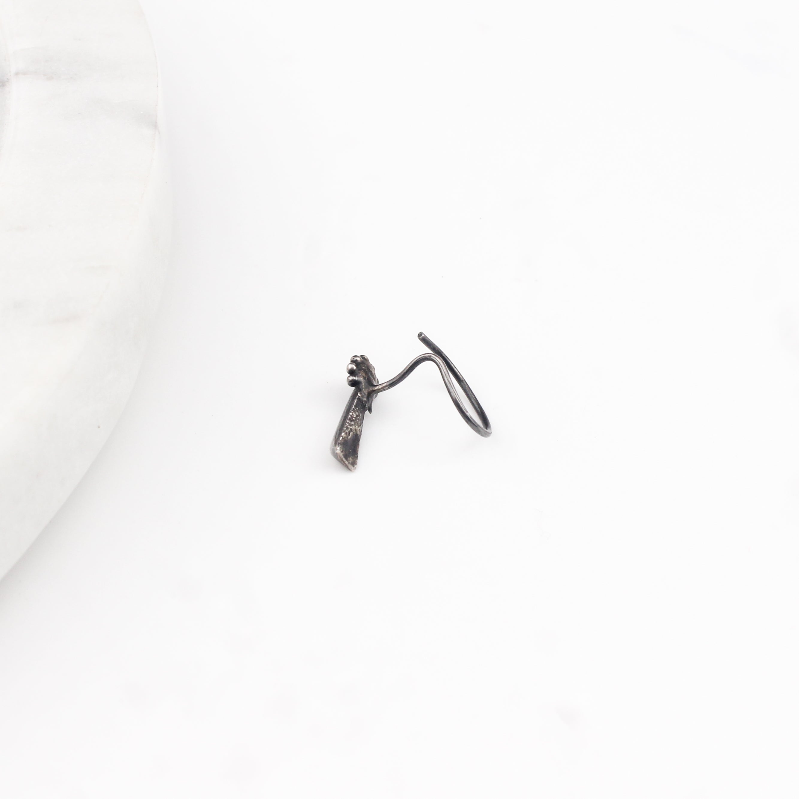 Handmade Silver Nose pin (Pierced)