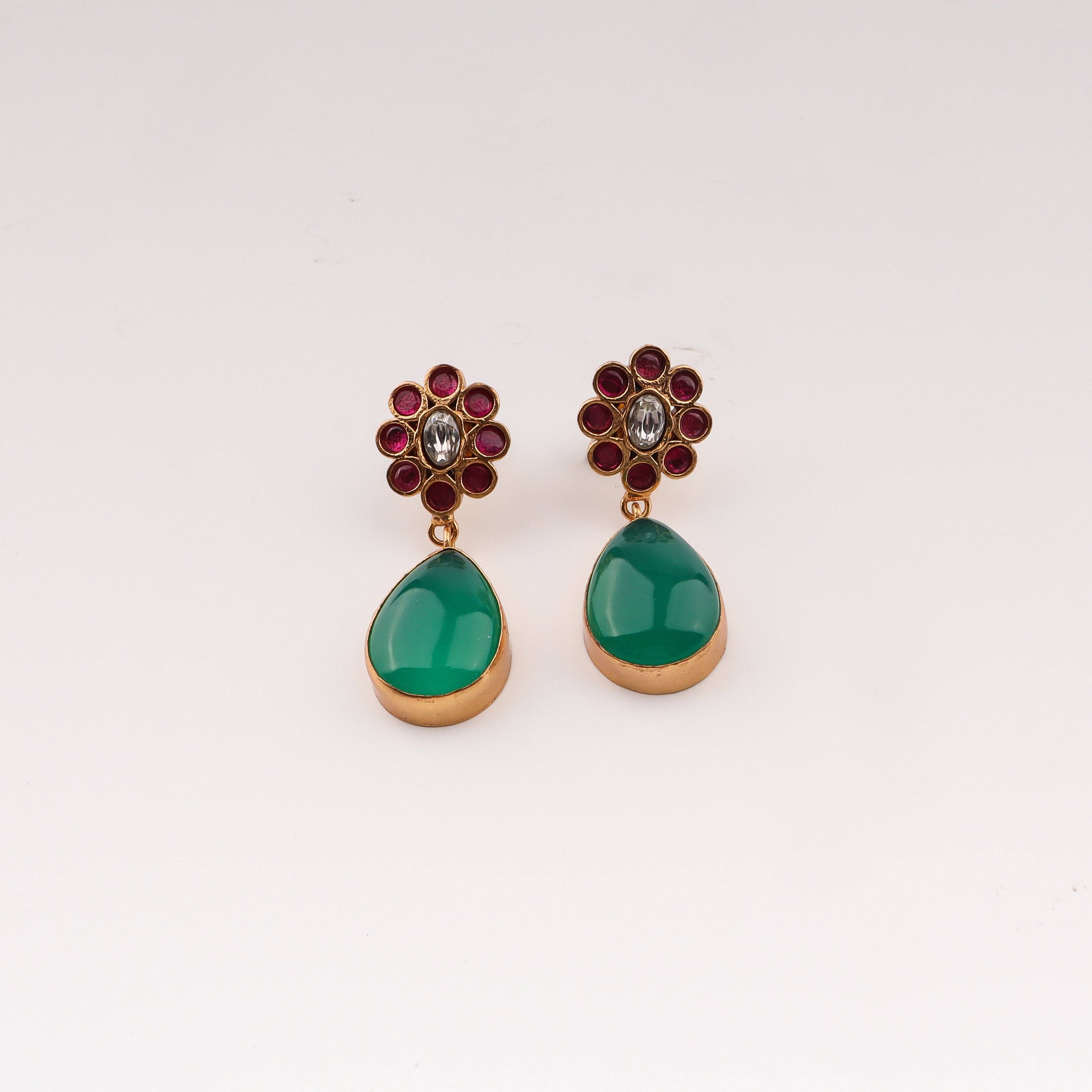 Close-up of 22K Gold Plated Fashion Set showcasing intricate detailing, fine craftsmanship, and rich 22K gold plating