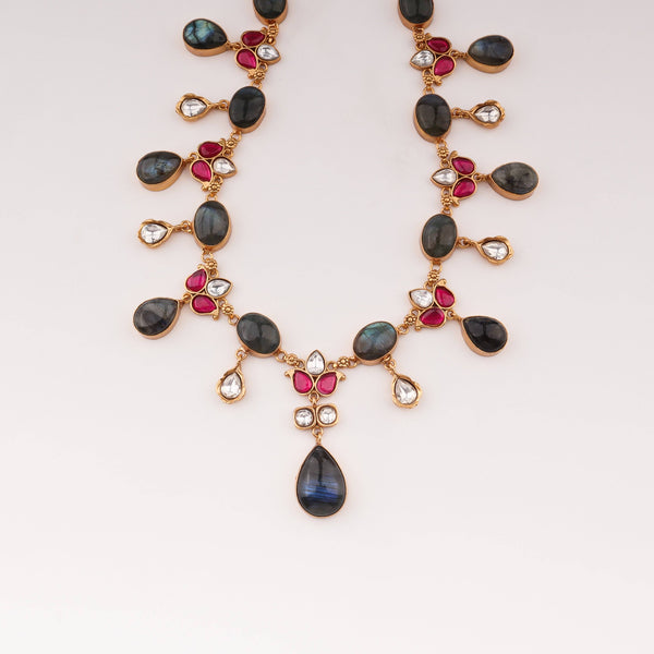 Close-up of 22K Gold-Plated Fashion Set showcasing intricate detailing, fine craftsmanship, and rich 22K gold plating