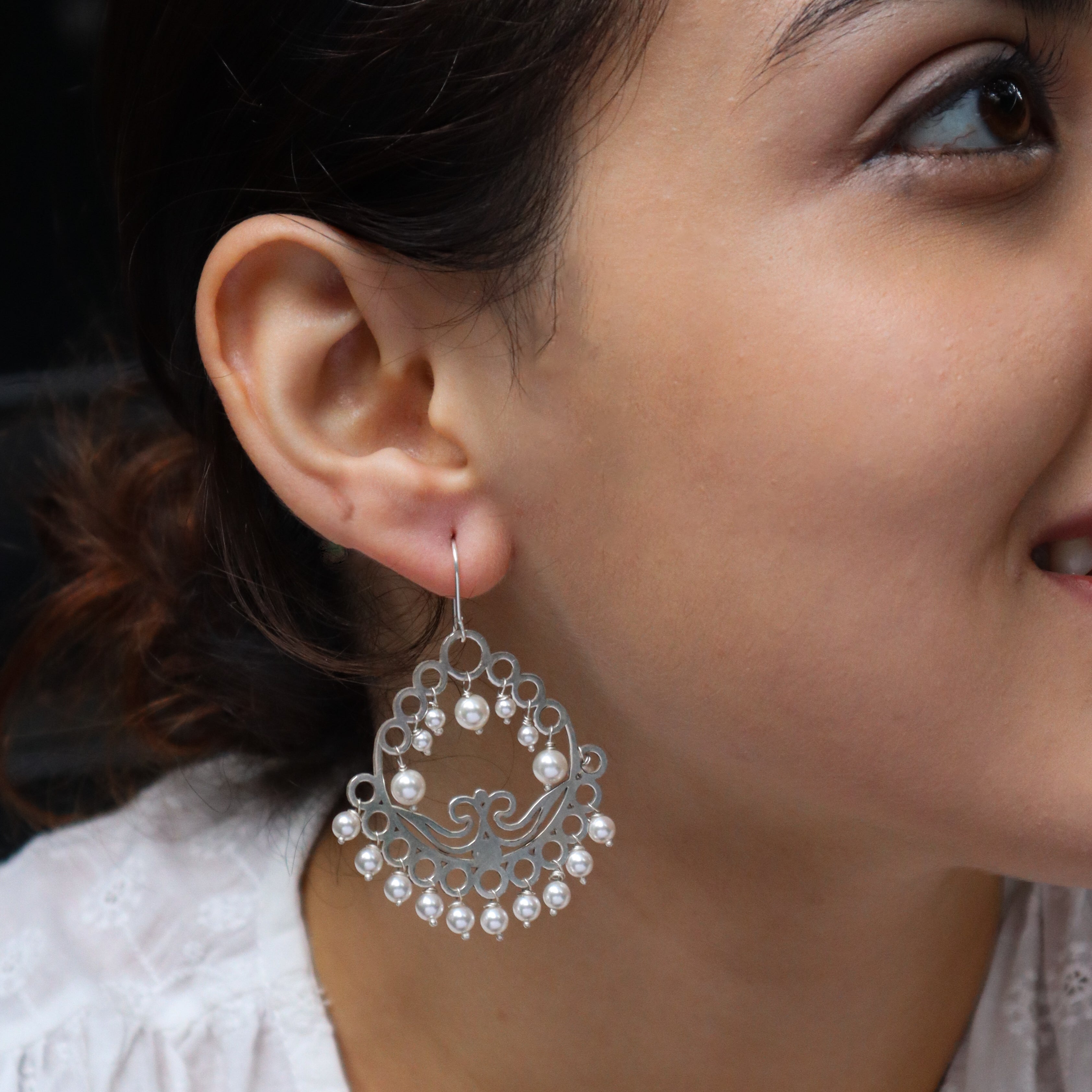Classic Pearl Chandbali