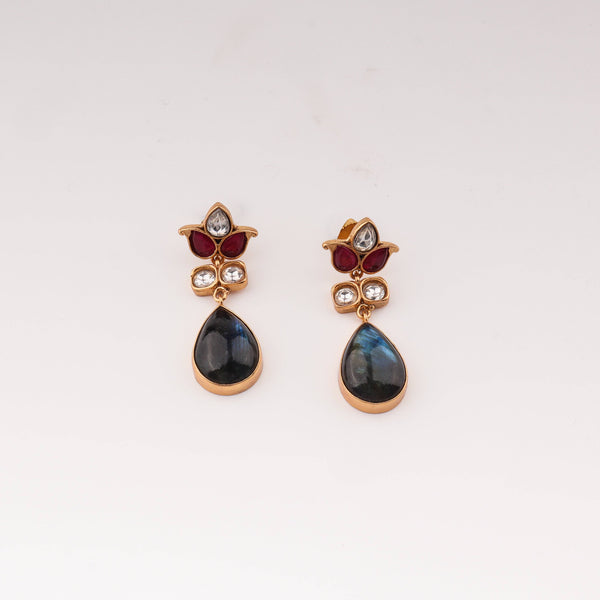 Close-up of 22K Gold-Plated Fashion Set showcasing intricate detailing, fine craftsmanship, and rich 22K gold plating