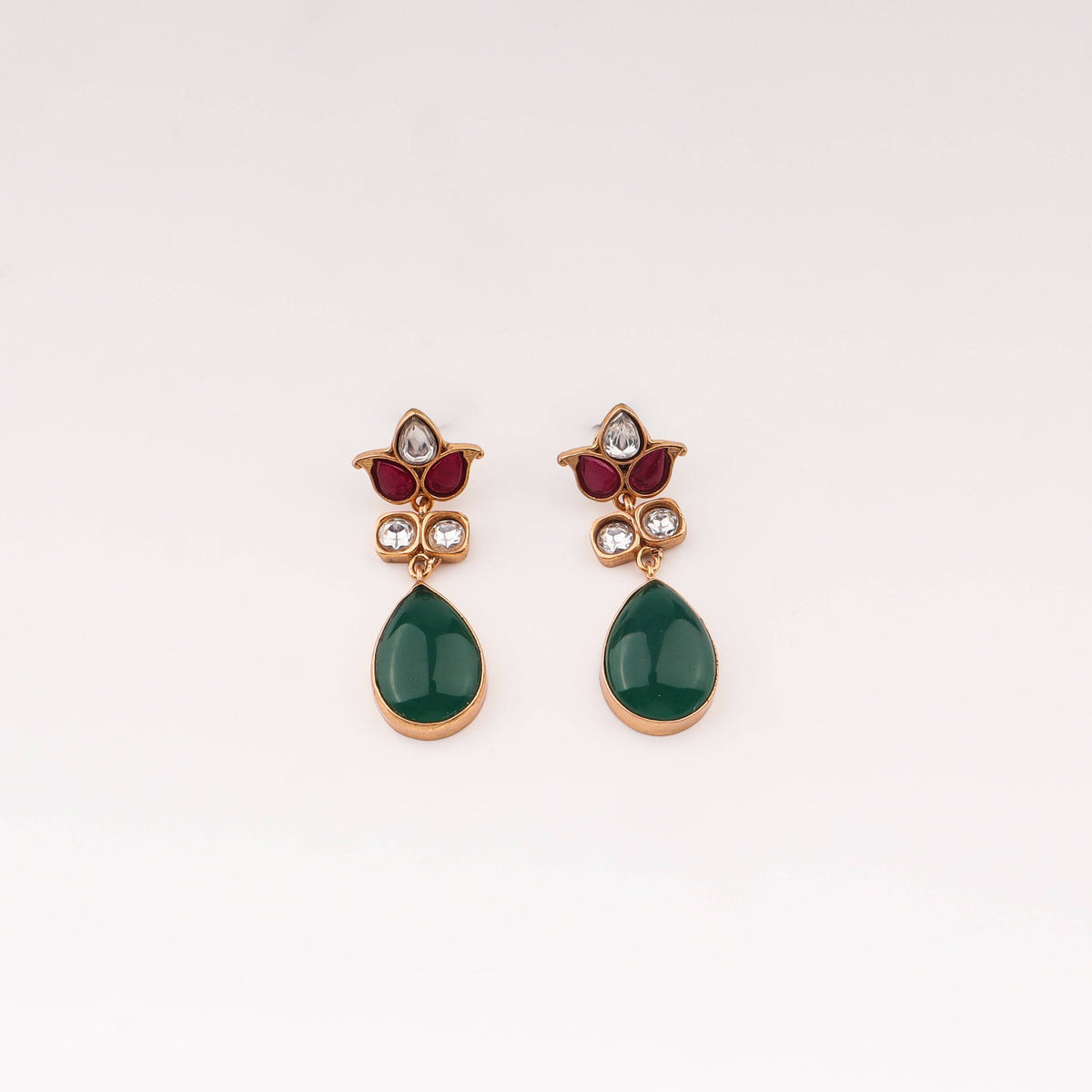 Close-up of 22K Gold Plated Fashion Set showcasing intricate detailing, fine craftsmanship, and rich 22K gold plating