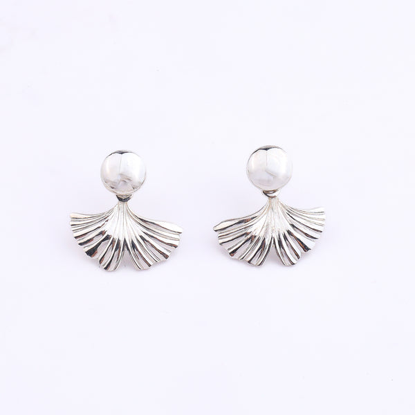 Ginkgo Leaf Jacket Earring