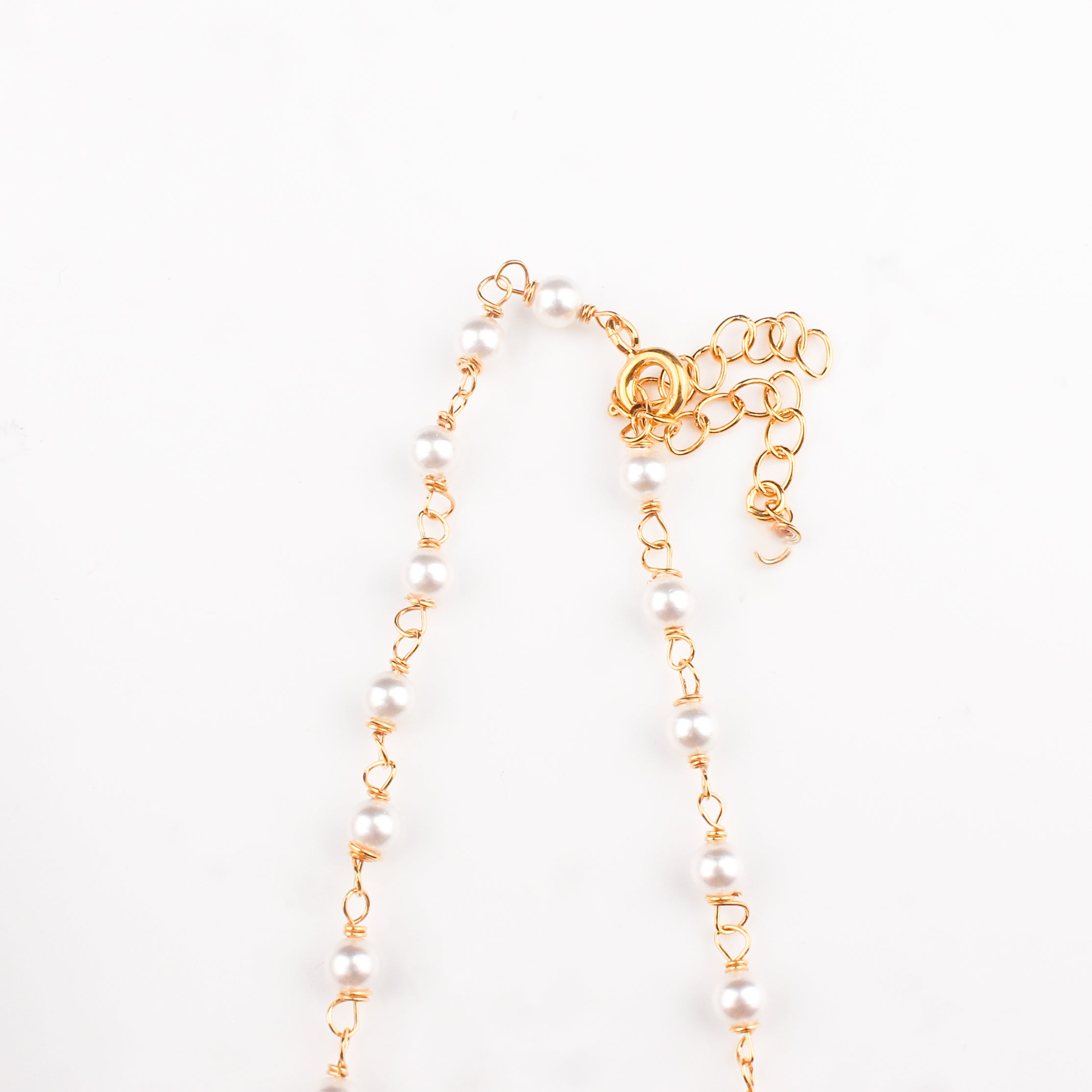 Silver Coin Necklace Gold Plated with Pearls